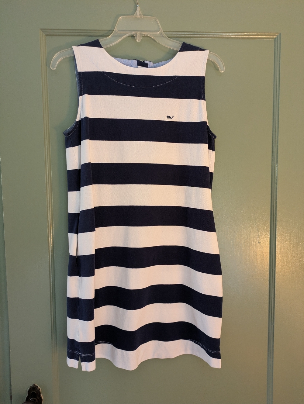 Navy & White Striped Sleeveless Dress - Vineyard Vines